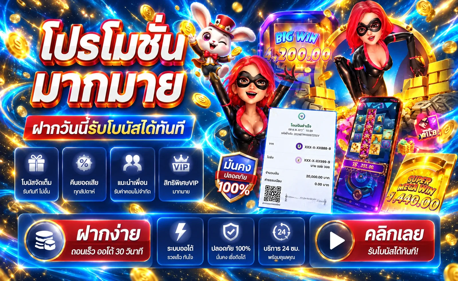 ข้อเสนอและโบนัสในหน้า Changking โปรโมชั่น