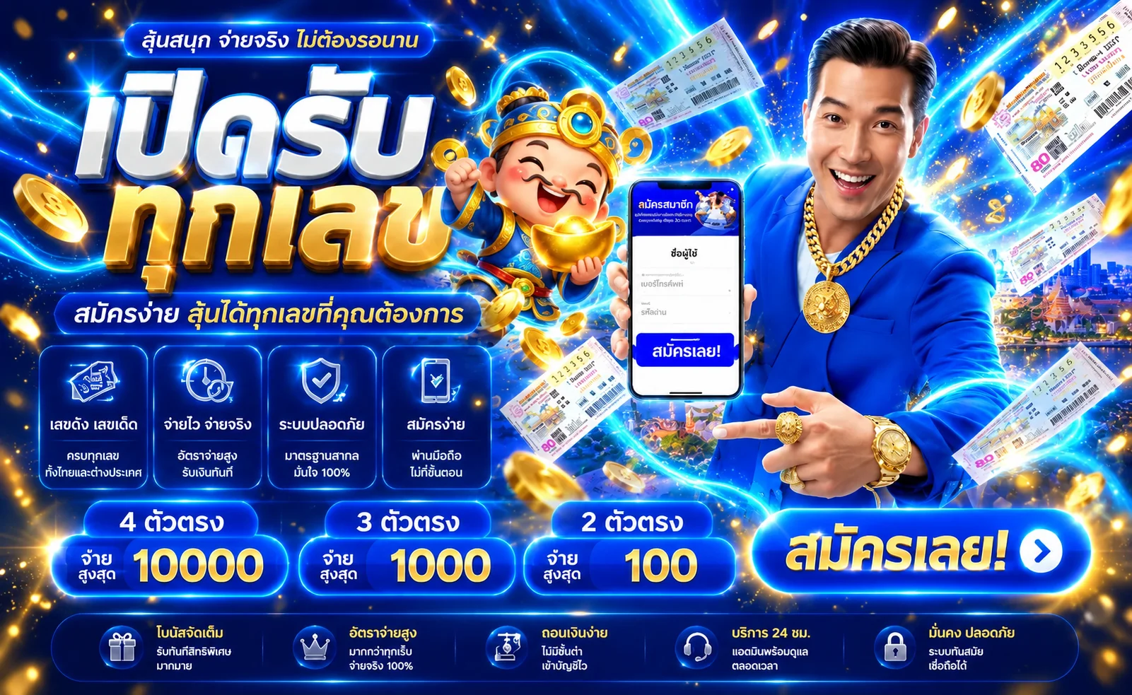 ผลหวยและสลากหลายประเภทบน Changking